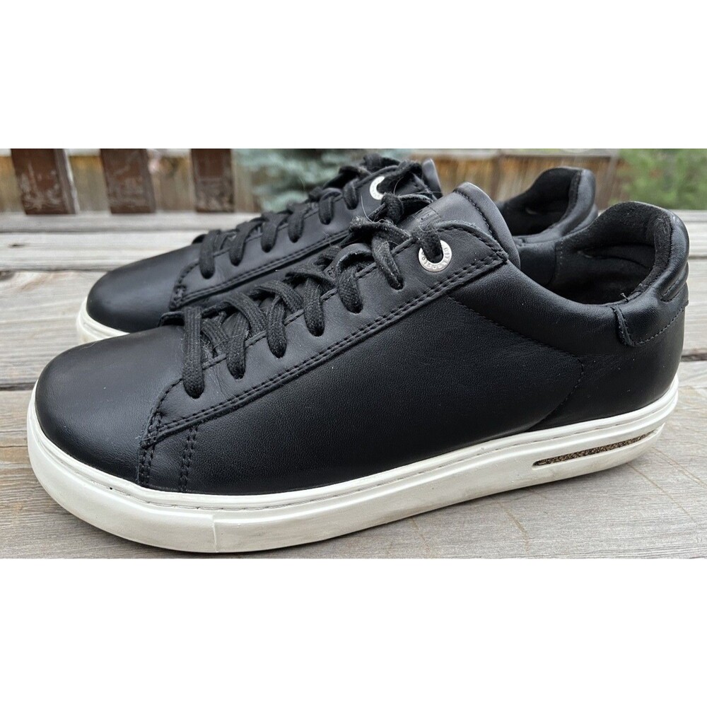 Birkenstock Bend Low Women’s 38 US 7 Black Leather Lace Up Sneakers - Picture 5 of 13